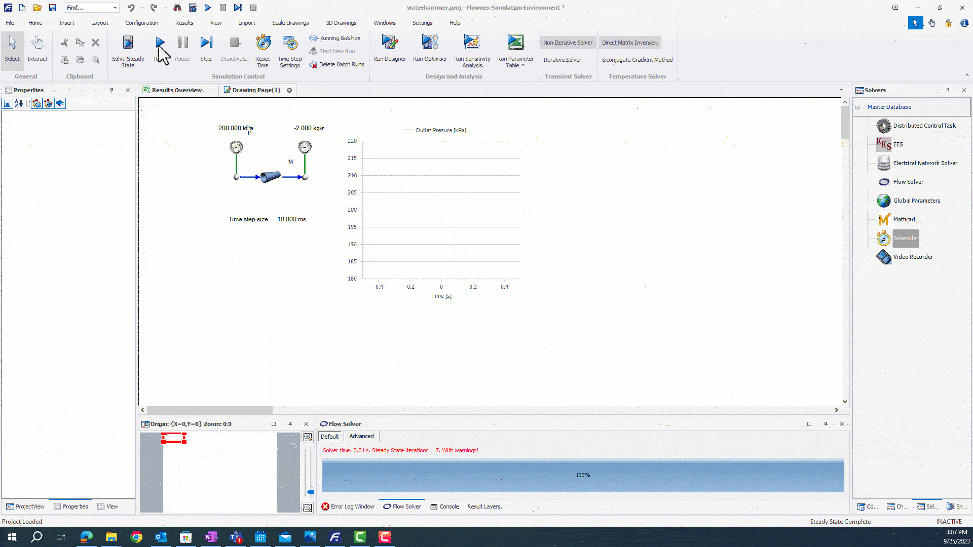 Adjusting Timesteps in Flownex 5 Action Timestep
