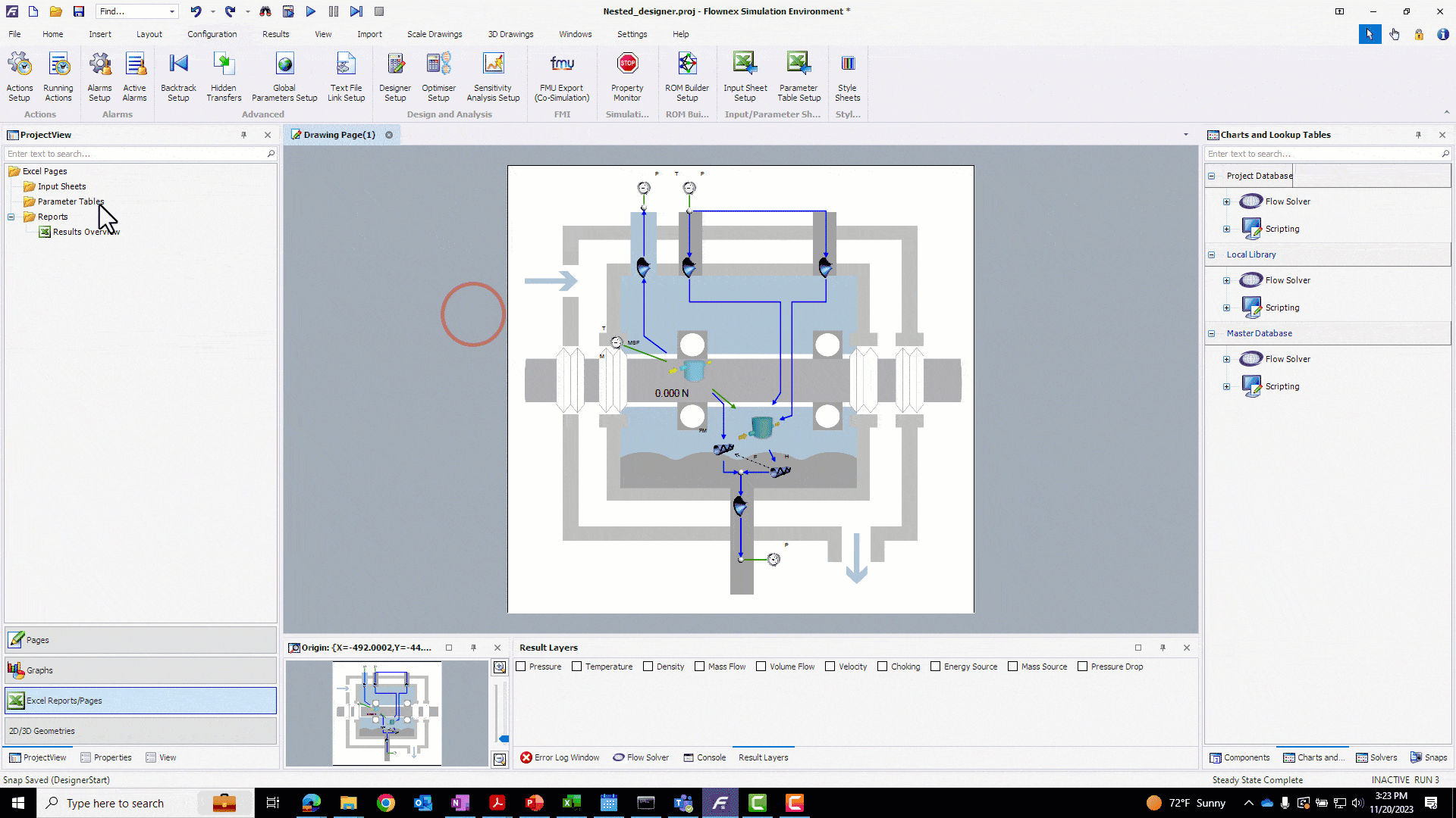 Embedding a Designer in a Parametric Study 3 Parameter Table