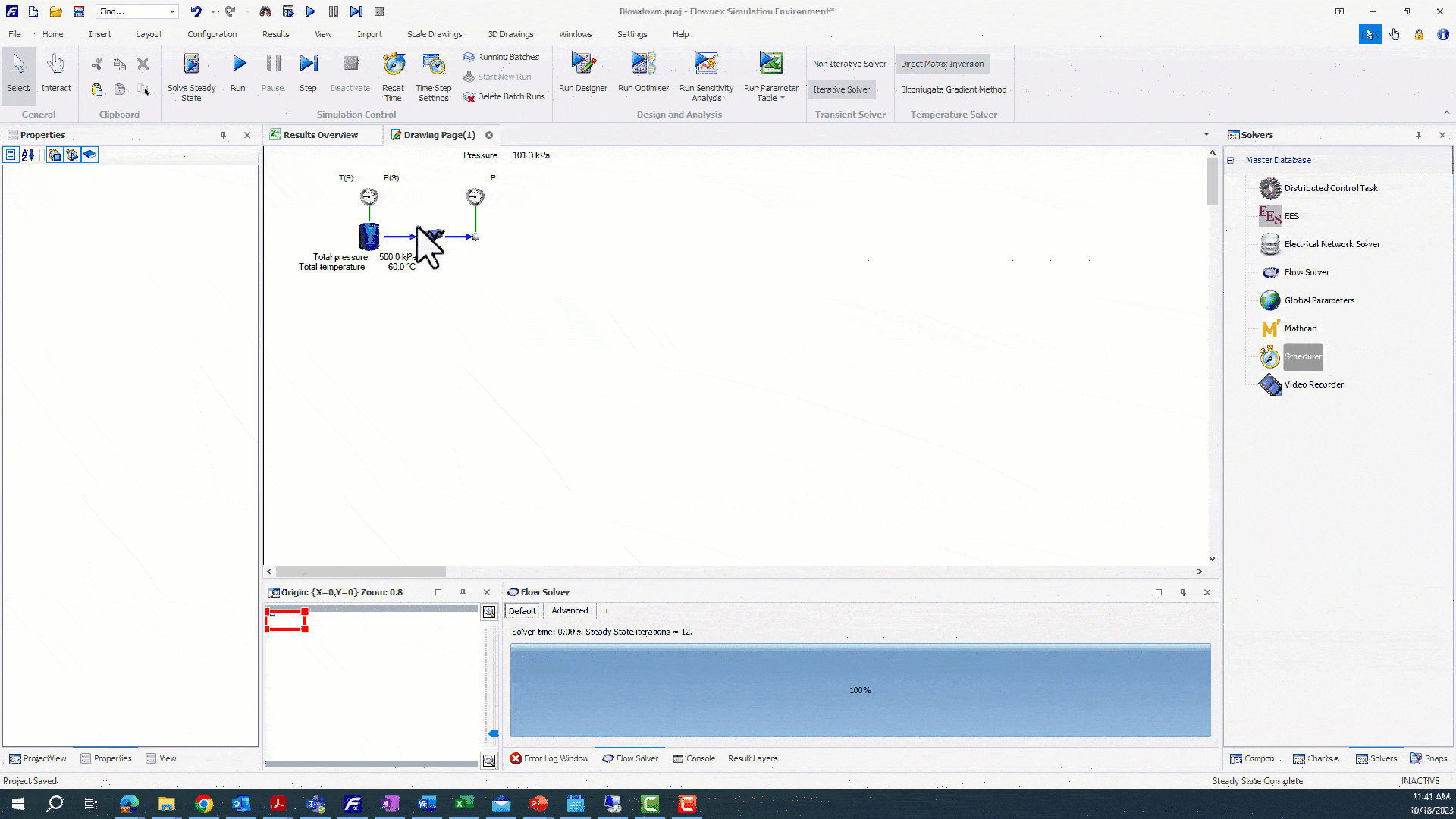 Setting Steady State Boundary Conditions 3 Run and Graph