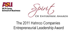 Award ASU SpiritofEnterprise 2011