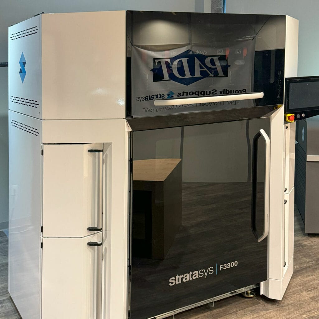 Press Release: New Stratasys F3300 Significantly Boosts PADT's 3D Printing Services Efficiency and Capability 2 PADT's New Stratasys F3300 FDM Additive Manufacturing System