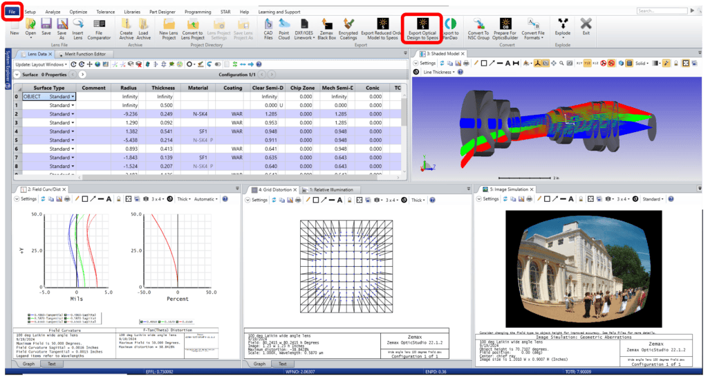 Exploring the Optical Design Exchange Workflow Between Ansys Zemax OpticStudio and Ansys Speos 2 padt ansys optical design exchange f02b