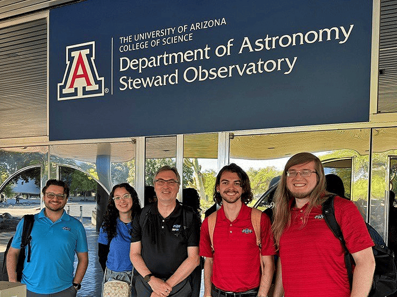 Careers 3 Some of PADT's Ansys Application Engineering Staff visiting the Steward Observatory at UofA